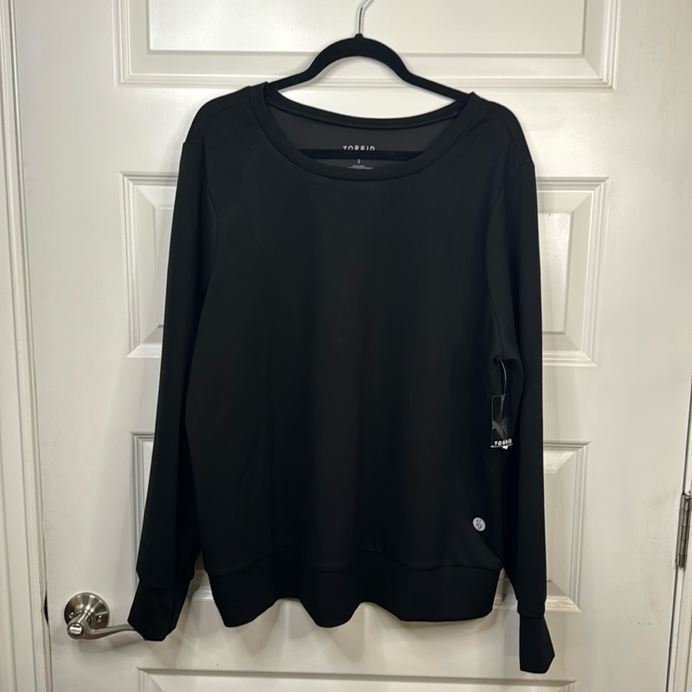 Torrid Active Black Crewneck